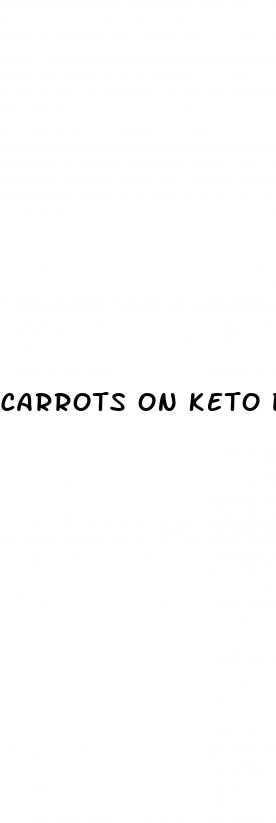 carrots on keto diet