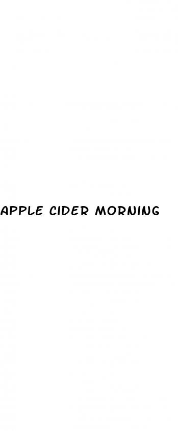 apple cider morning