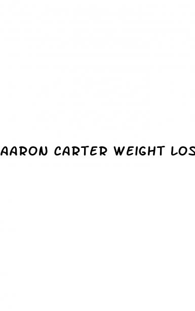 aaron carter weight loss