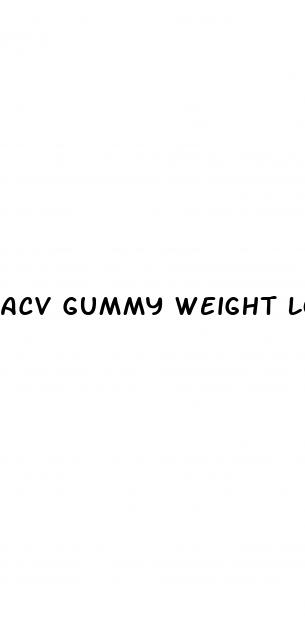 acv gummy weight loss
