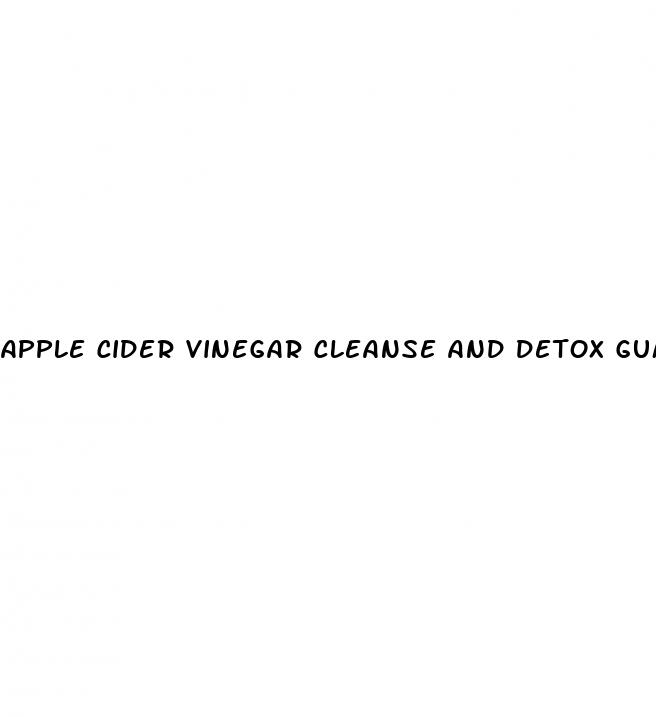 apple cider vinegar cleanse and detox gummies