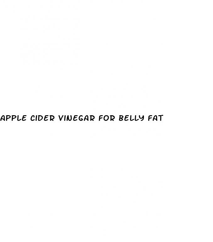 apple cider vinegar for belly fat