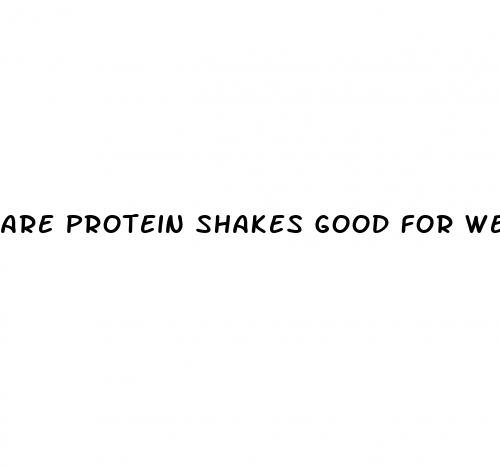 are protein shakes good for weight loss
