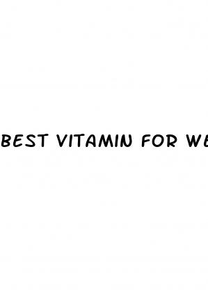 best vitamin for weight loss