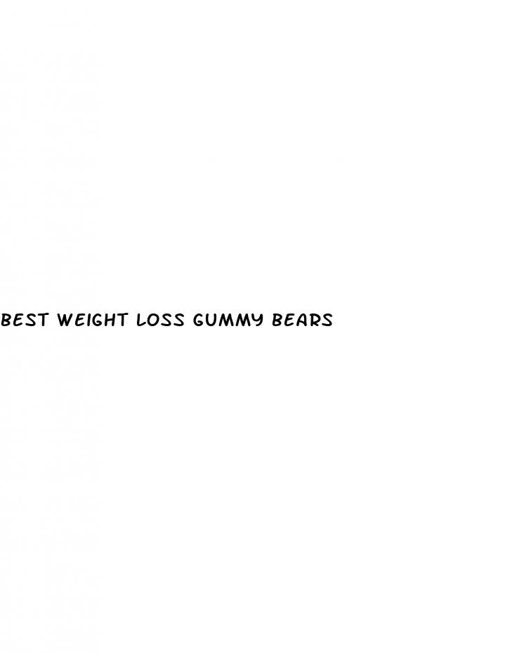 best weight loss gummy bears