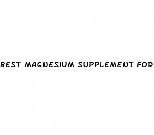 best magnesium supplement for weight loss