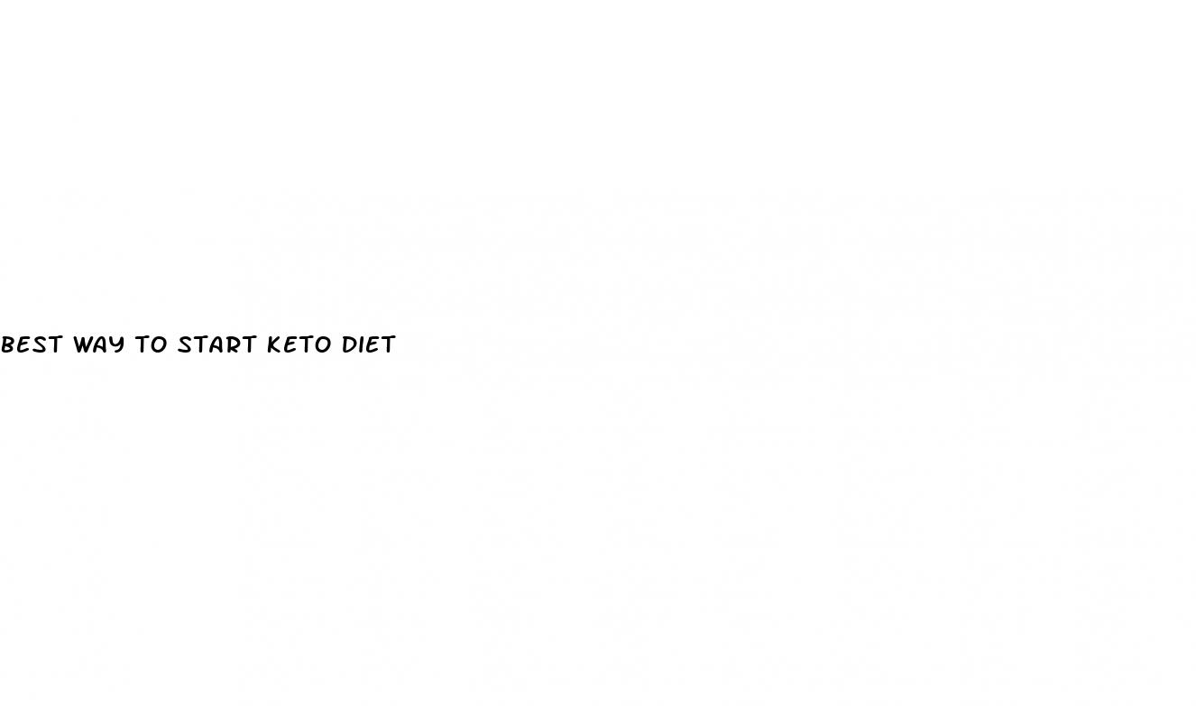 best way to start keto diet