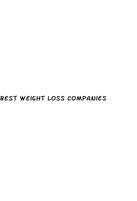 best weight loss companies