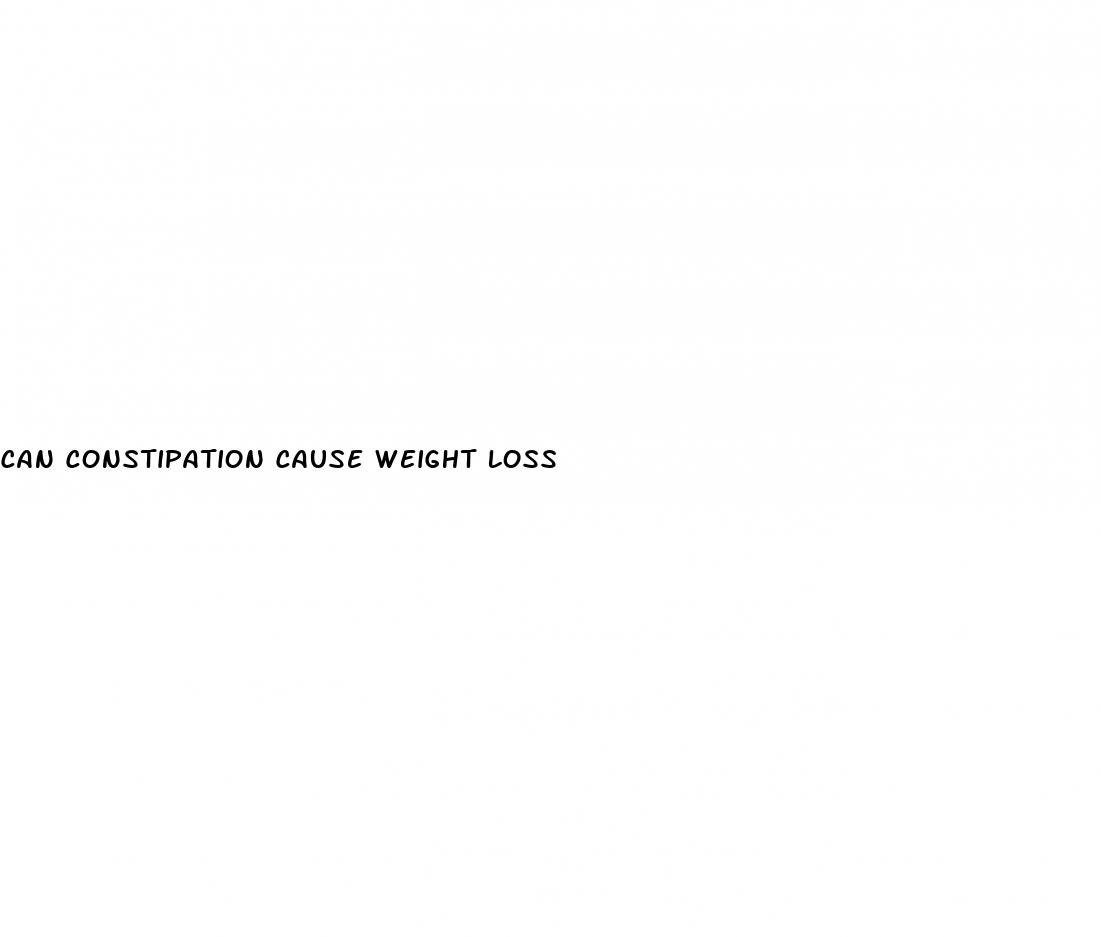 can constipation cause weight loss