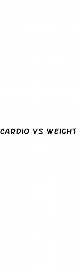 cardio vs weights for fat loss