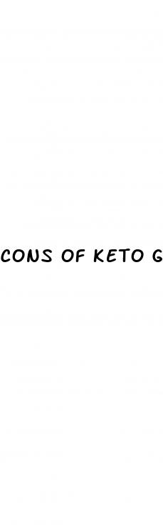 cons of keto gummies