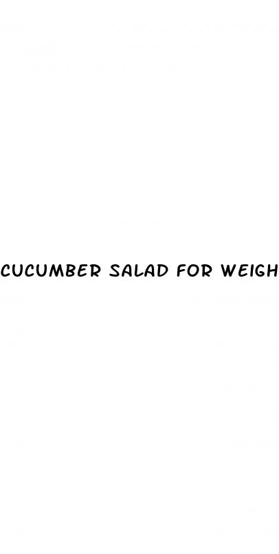 cucumber salad for weight loss
