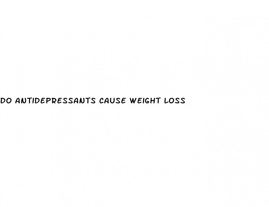 do antidepressants cause weight loss