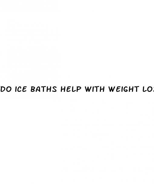 do ice baths help with weight loss