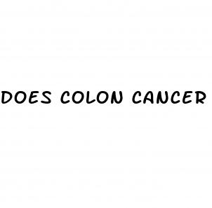 does colon cancer cause weight loss