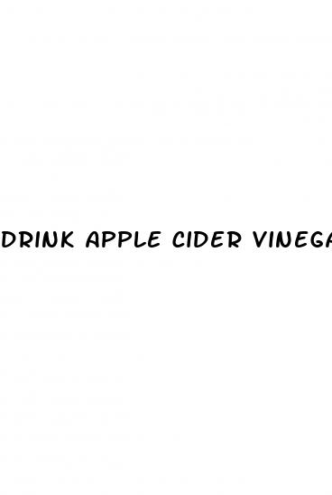 drink apple cider vinegar benefits