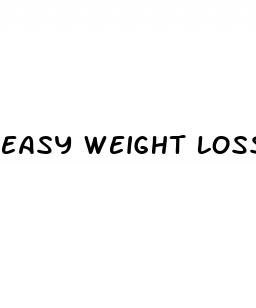easy weight loss plan