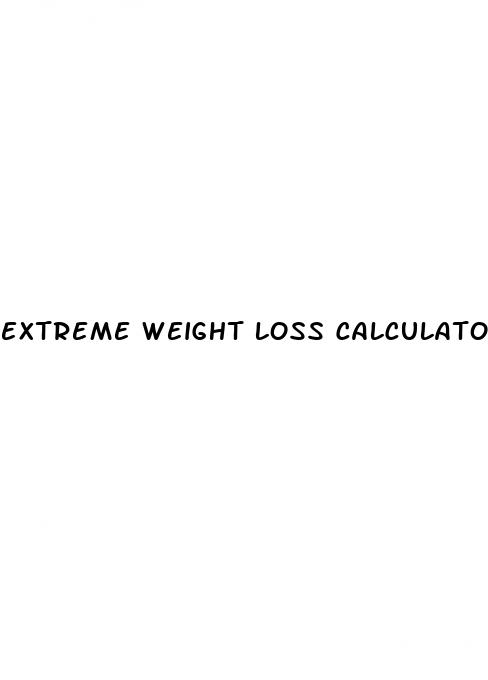 extreme weight loss calculator