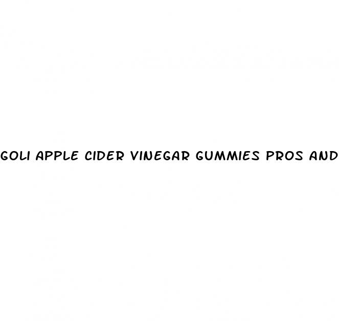 goli apple cider vinegar gummies pros and cons