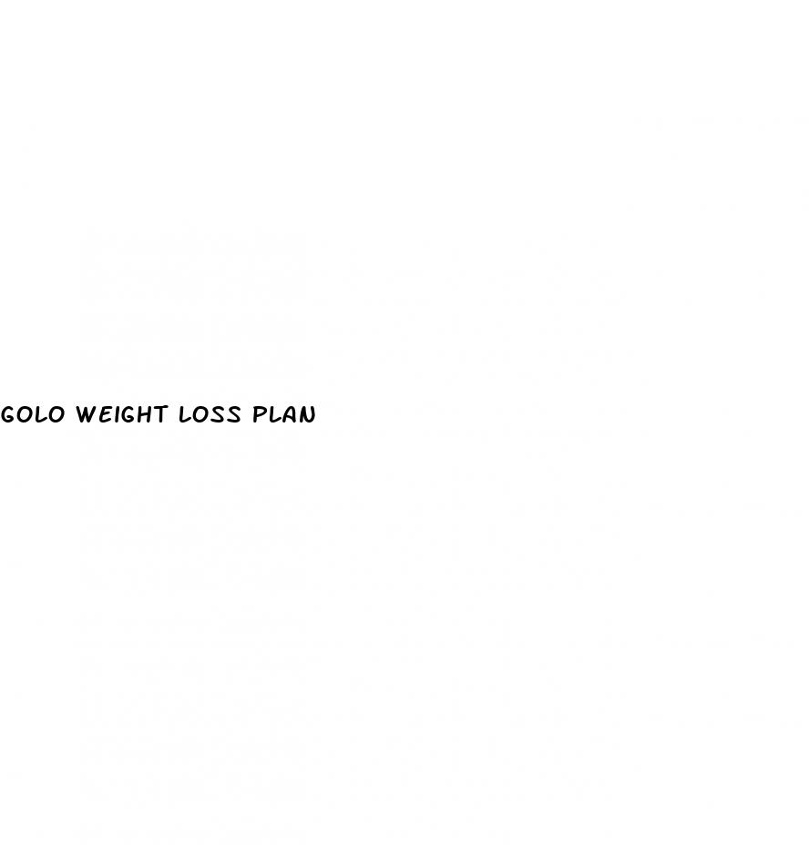 golo weight loss plan