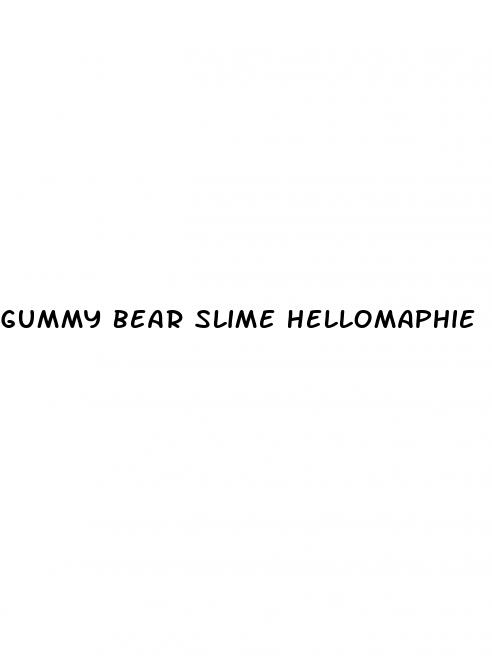 gummy bear slime hellomaphie