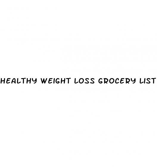 healthy weight loss grocery list