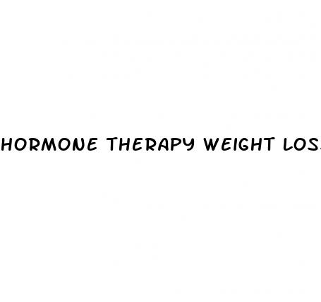 hormone therapy weight loss