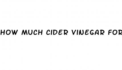 how much cider vinegar for weight loss