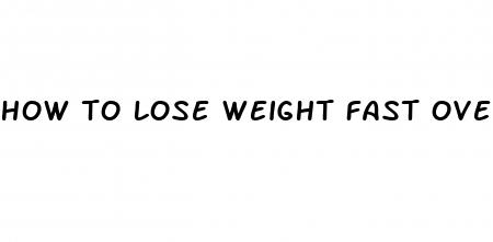 how to lose weight fast over 40 female
