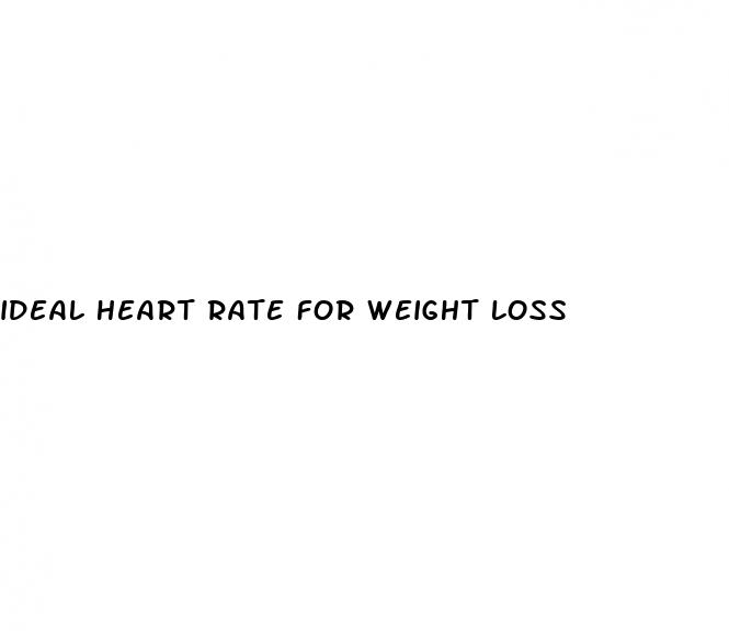 ideal heart rate for weight loss