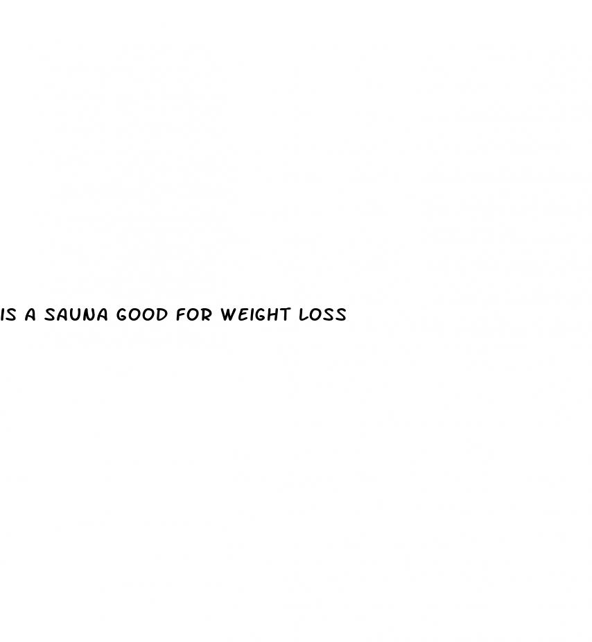 is a sauna good for weight loss