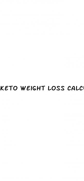 keto weight loss calculator