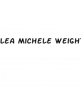 lea michele weight loss