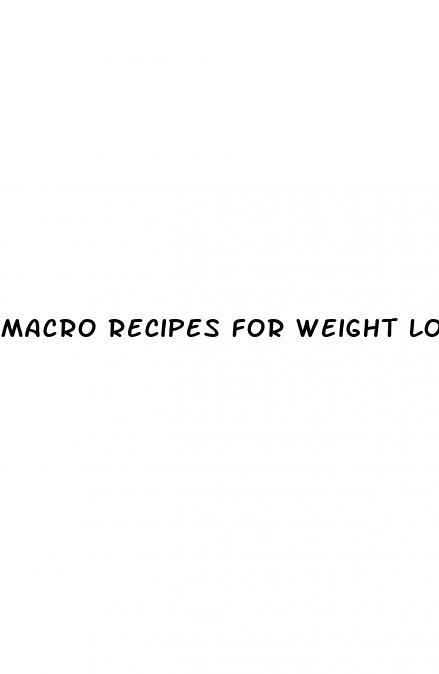 macro recipes for weight loss