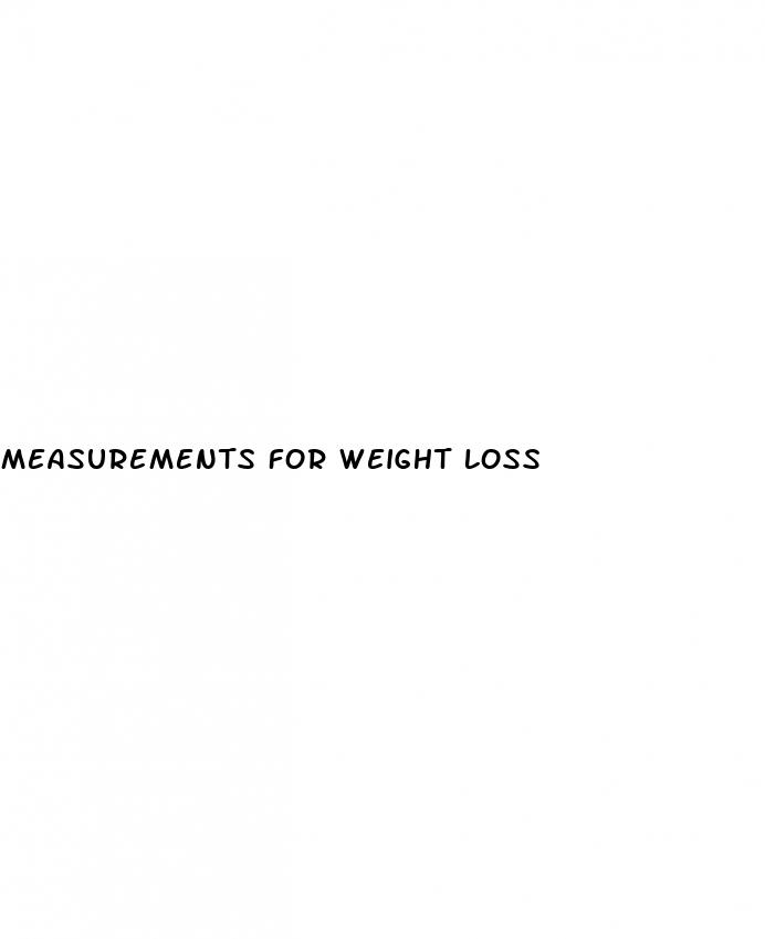 measurements for weight loss