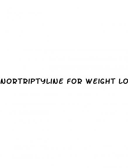 nortriptyline for weight loss