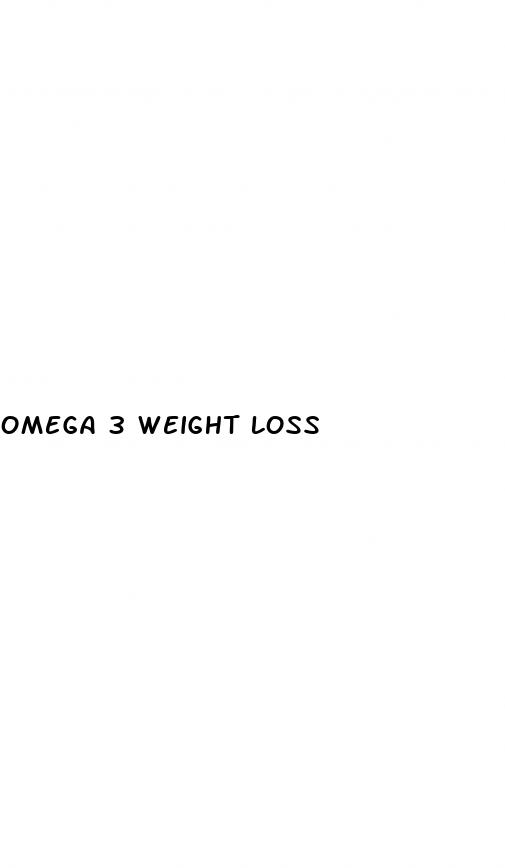 omega 3 weight loss