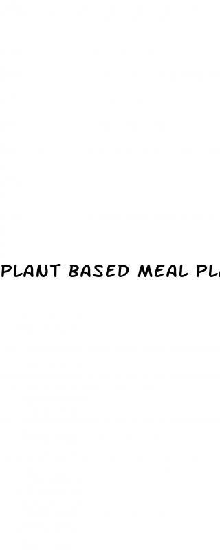 plant based meal plan for weight loss