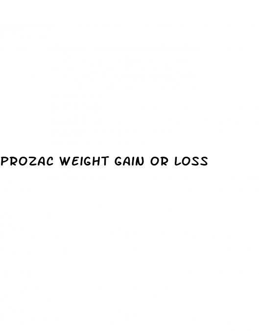 prozac weight gain or loss