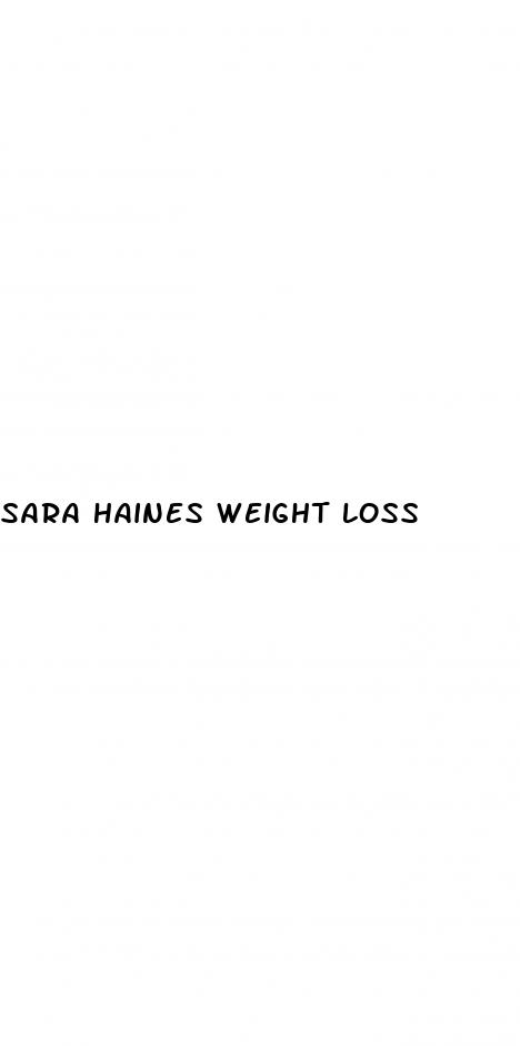 sara haines weight loss