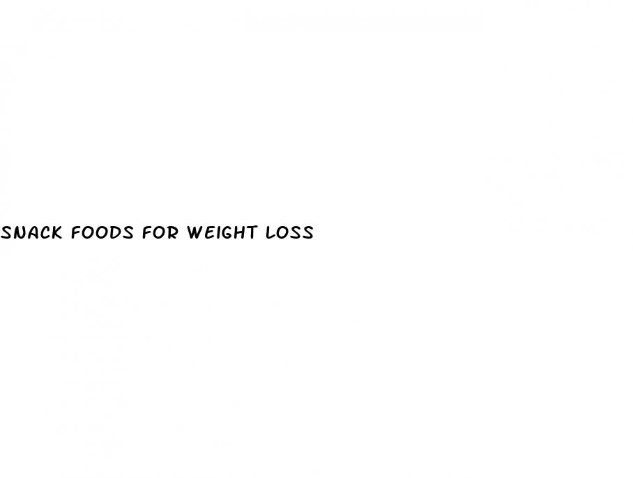 snack foods for weight loss