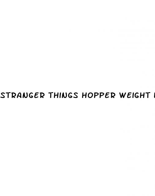 stranger things hopper weight loss