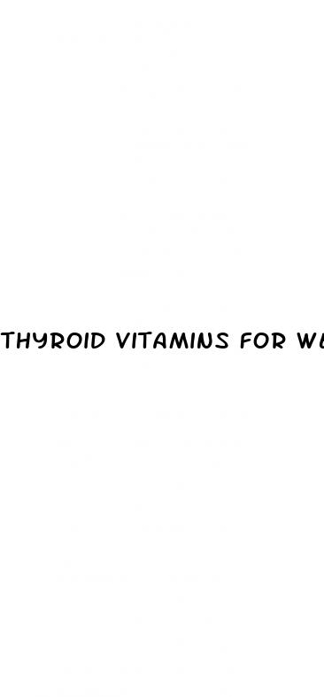 thyroid vitamins for weight loss