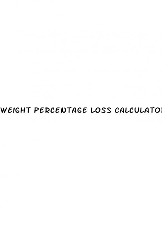 weight percentage loss calculator