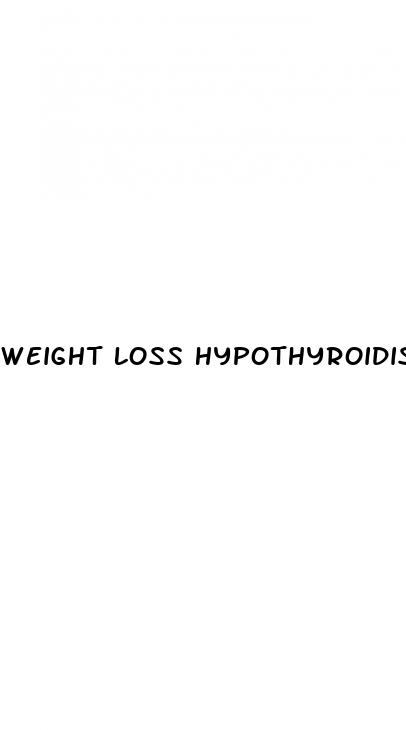 weight loss hypothyroidism