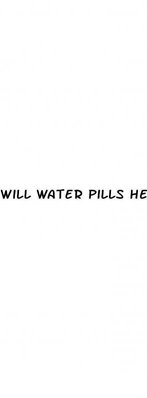 will water pills help you lose weight