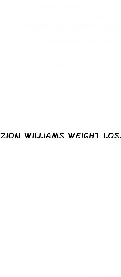 zion williams weight loss