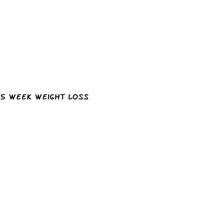 5 week weight loss