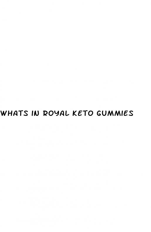 whats in royal keto gummies