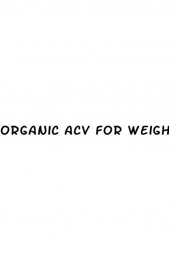 organic acv for weight loss